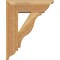 Ekena Millwork Funston Traditional Rough Sawn Bracket w/ Offset Brace, Western Red Cedar, 6"W x 16"D x 20"H BKT0604X16X20FST01RWR - alternate 3